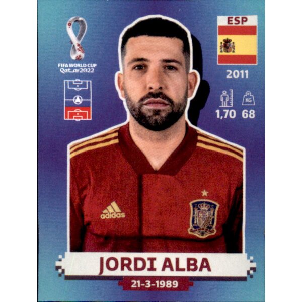 Panini WM 2022 Qatar - Sticker ESP7  - Jordi Alba