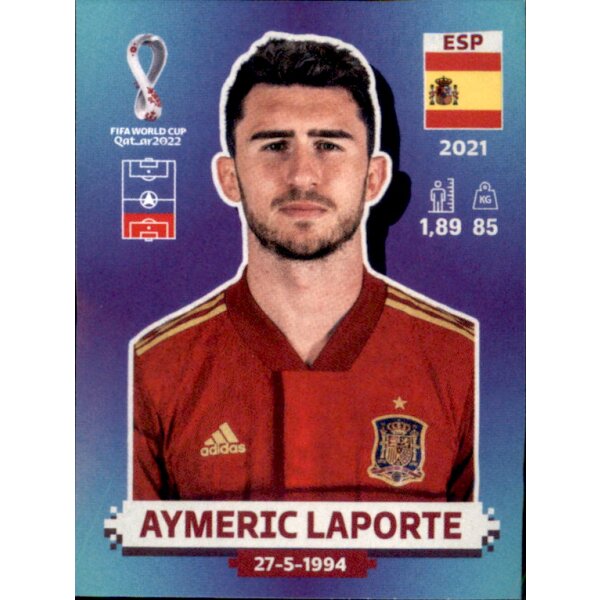 Panini WM 2022 Qatar - Sticker ESP8  - Aymeric Laporte