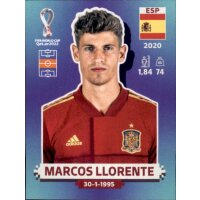 Panini WM 2022 Qatar - Sticker ESP12  - Marcos Llorente