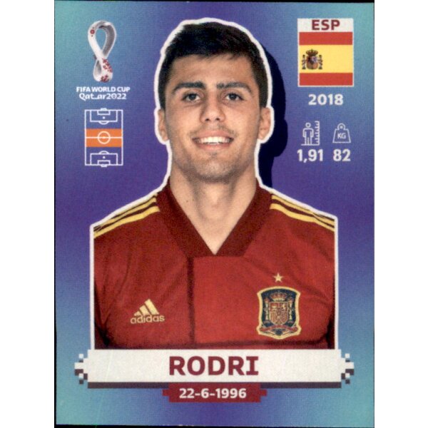 Panini WM 2022 Qatar - Sticker ESP14  - Rodri