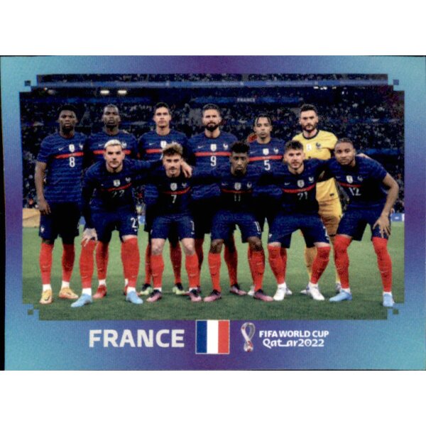 Panini WM 2022 Qatar - Sticker FRA1  - Team Shot - Frankreich