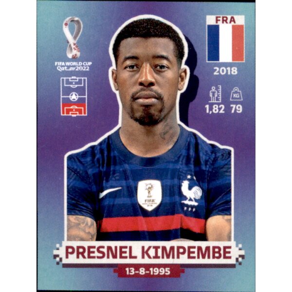 Panini WM 2022 Qatar - Sticker FRA7  - Presnel Kimpembe