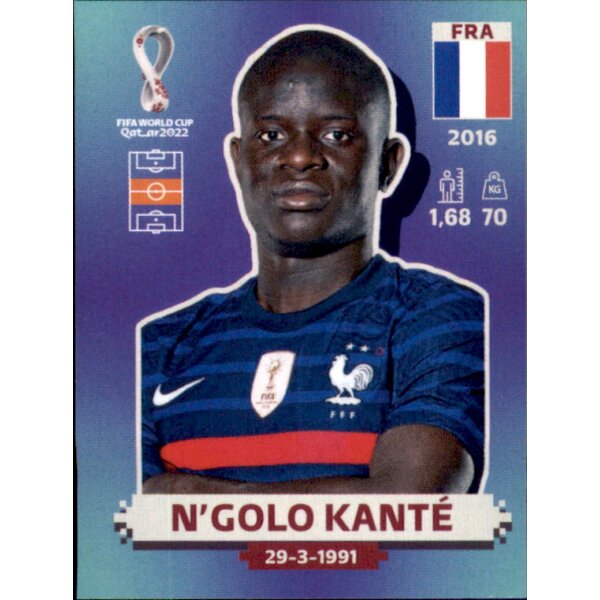 Panini WM 2022 Qatar - Sticker FRA11  - N?Golo Kante