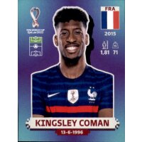 Panini WM 2022 Qatar - Sticker FRA17  - Kingsley Coman