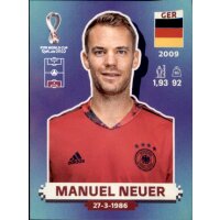 Panini WM 2022 Qatar - Sticker GER3  - Manuel Neuer