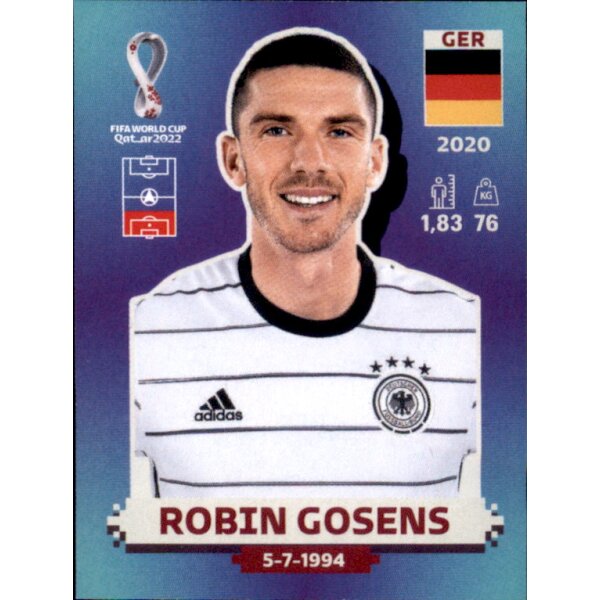 Panini WM 2022 Qatar - Sticker GER6  - Robin Gosens