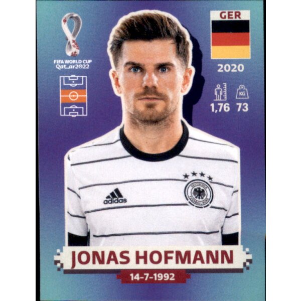 Panini WM 2022 Qatar - Sticker GER14  - Jonas Hofmann