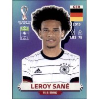 Panini WM 2022 Qatar - Sticker GER19  - Leroy Sane