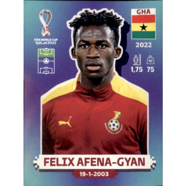 Panini WM 2022 Qatar - Sticker GHA16  - Felix Afena-Gyan