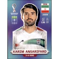 Panini WM 2022 Qatar - Sticker IRN17  - Karim Ansarifard