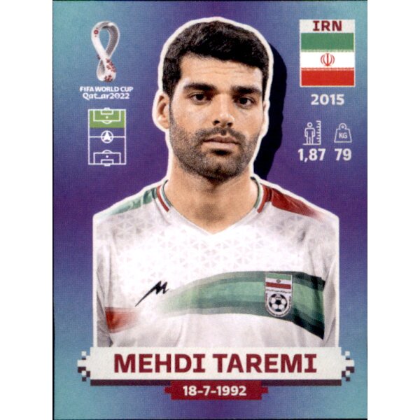 Panini WM 2022 Qatar - Sticker IRN20  - Mehdi Taremi