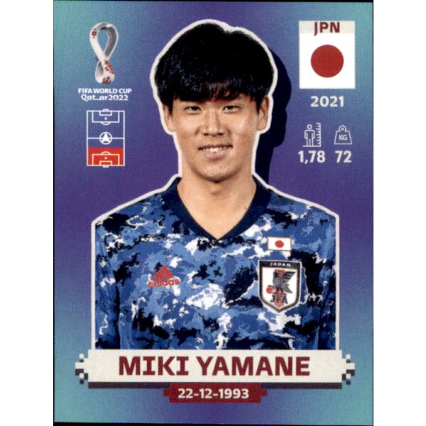 Panini WM 2022 Qatar - Sticker JPN8  - Miki Yamane