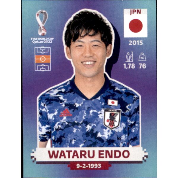 Panini WM 2022 Qatar - Sticker JPN10  - Wataru Endo