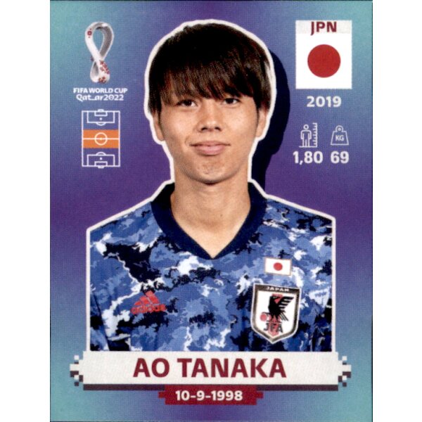 Panini WM 2022 Qatar - Sticker JPN14  - Ao Tanaka