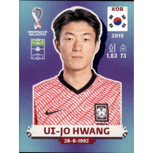 Panini WM 2022 Qatar - Sticker KOR17  - Ui-jo Hwang