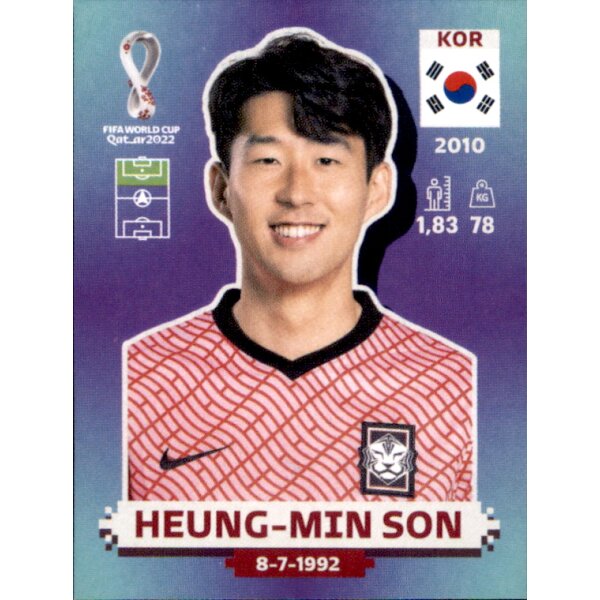 Panini WM 2022 Qatar - Sticker KOR19  - Heung-min Son