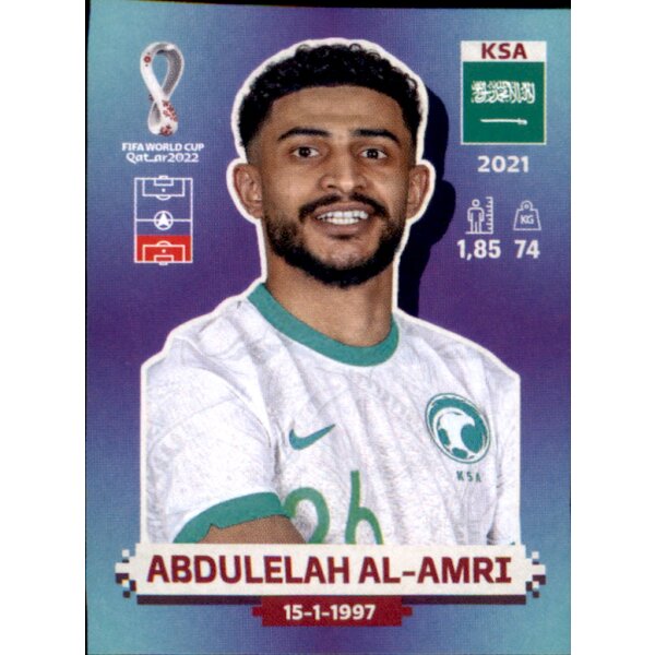 Panini WM 2022 Qatar - Sticker KSA5  - Abdulelah Al-Amri