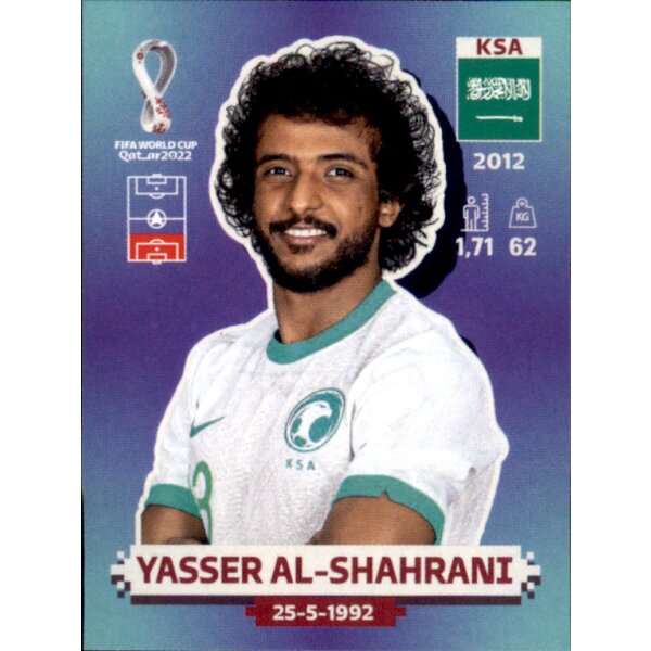 Panini WM 2022 Qatar - Sticker KSA9  - Yasser Al-Shahrani