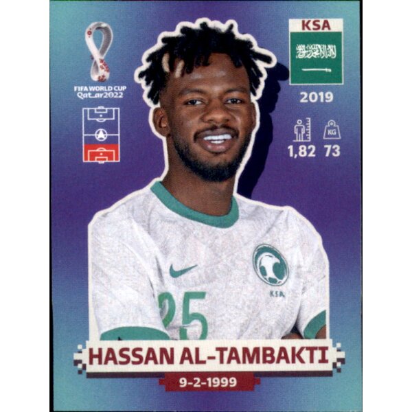 Panini WM 2022 Qatar - Sticker KSA10  - Hassan Al-Tambakti