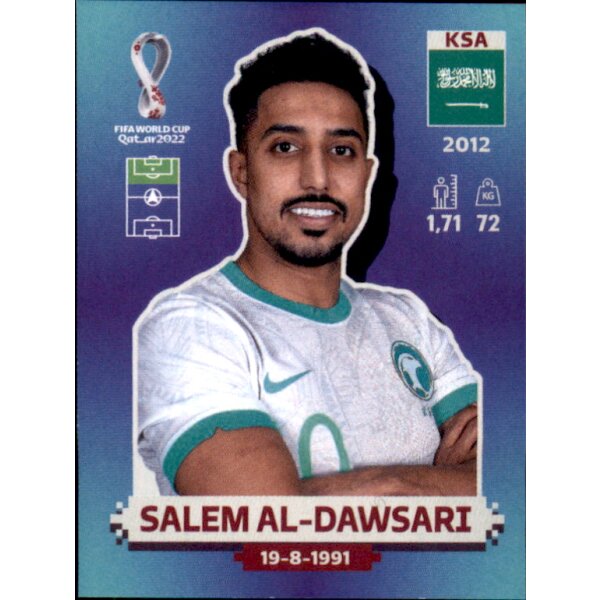 Panini WM 2022 Qatar - Sticker KSA19  - Salem Al-Dawsari