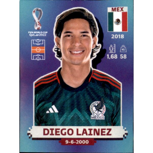 Panini WM 2022 Qatar - Sticker MEX16  - Diego Lainez