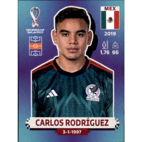 Panini WM 2022 Qatar - Sticker MEX17  - Carlos Rodriguez