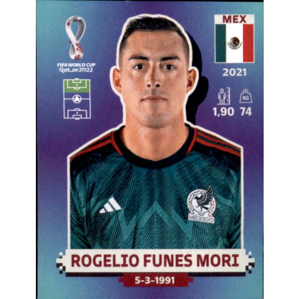 Panini WM 2022 Qatar - Sticker MEX18  - Rogelio Funes Mori