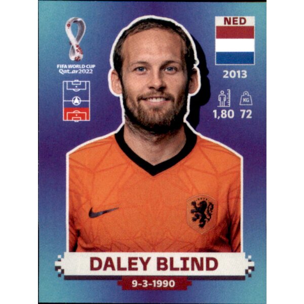 Panini WM 2022 Qatar - Sticker NED5  - Daley Blind