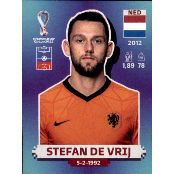 Panini WM 2022 Qatar - Sticker NED7  - Stefan de Vrij