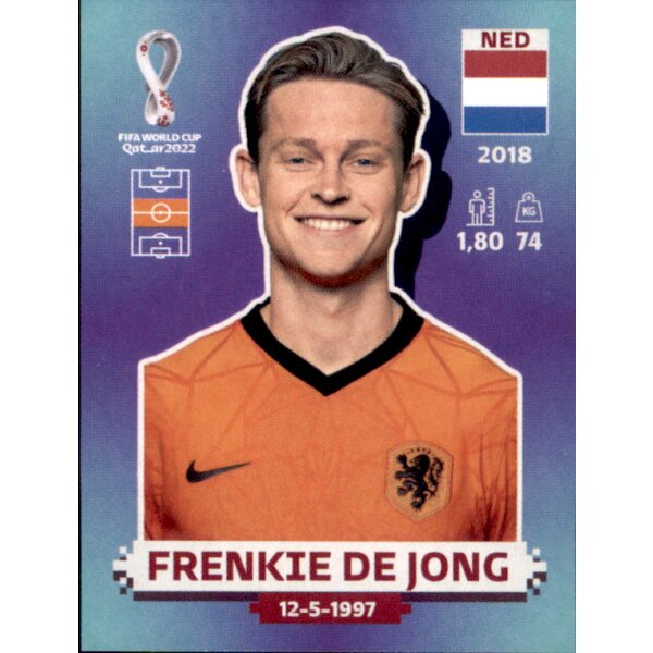 Panini WM 2022 Qatar - Sticker NED11  - Frenkie de Jong