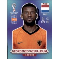 Panini WM 2022 Qatar - Sticker NED15  - Georginio Wijnaldum