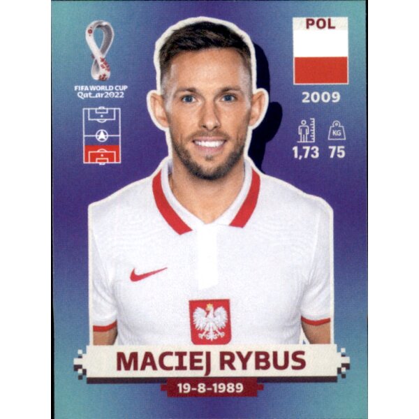 Panini WM 2022 Qatar - Sticker POL10  - Maciej Rybus