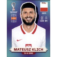 Panini WM 2022 Qatar - Sticker POL12  - Mateusz Klich