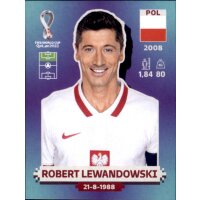 Panini WM 2022 Qatar - Sticker POL17  - Robert Lewandowski