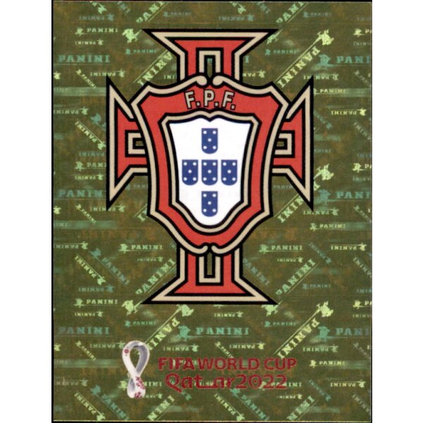 Panini WM 2022 Qatar - Sticker POR2  - Team Logo - Portugal