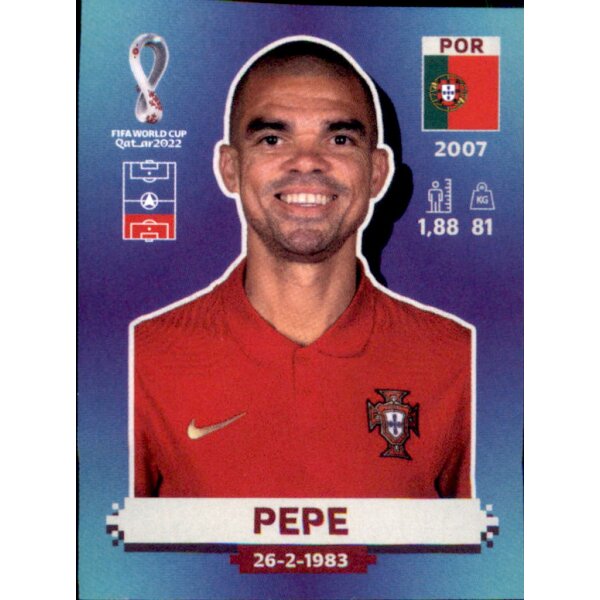 Panini WM 2022 Qatar - Sticker POR8  - Pepe