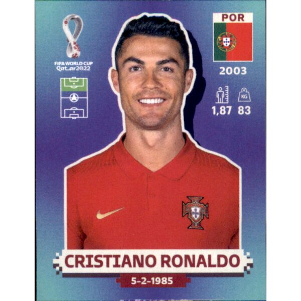 Panini WM 2022 Qatar - Sticker POR18  - Cristiano Ronaldo