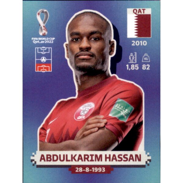 Panini WM 2022 Qatar - Sticker QAT7  - Abdulkarim Hassan