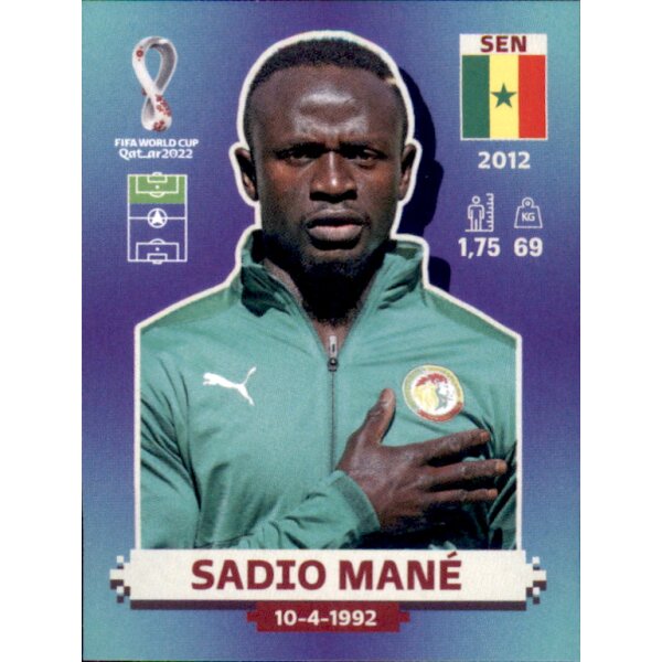 Panini WM 2022 Qatar - Sticker SEN19  - Sadio Mane