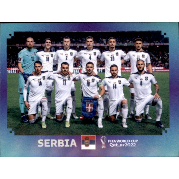 Panini WM 2022 Qatar - Sticker SRB1  - Team Shot - Serbien