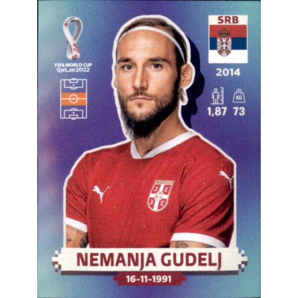 Panini WM 2022 Qatar - Sticker SRB9  - Nemanja Gudelj