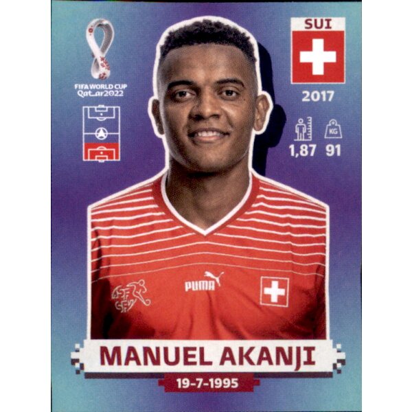 Panini WM 2022 Qatar - Sticker SUI5  - Manuel Akanji