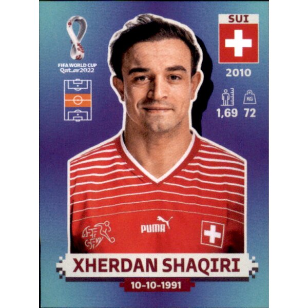 Panini WM 2022 Qatar - Sticker SUI12  - Xherdan Shaqiri