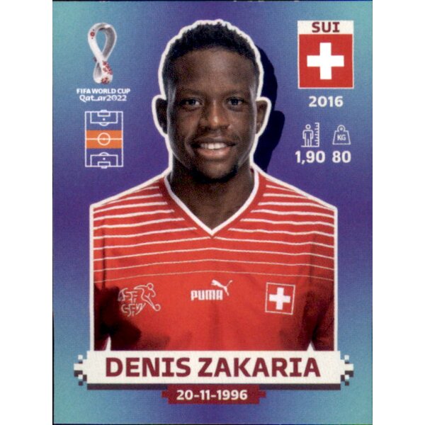 Panini WM 2022 Qatar - Sticker SUI15  - Denis Zakaria