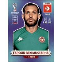 Panini WM 2022 Qatar - Sticker TUN4  - Farouk Ben Mustapha