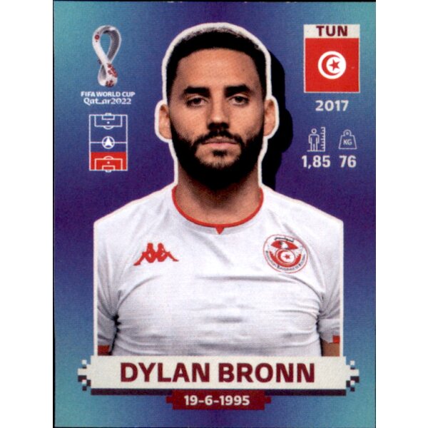 Panini WM 2022 Qatar - Sticker TUN5  - Dylan Bronn