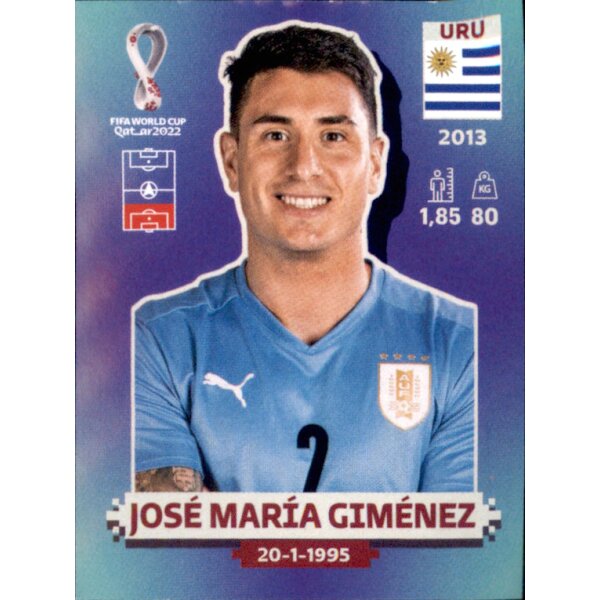 Panini WM 2022 Qatar - Sticker URU7  - Jose Maria Gimenez