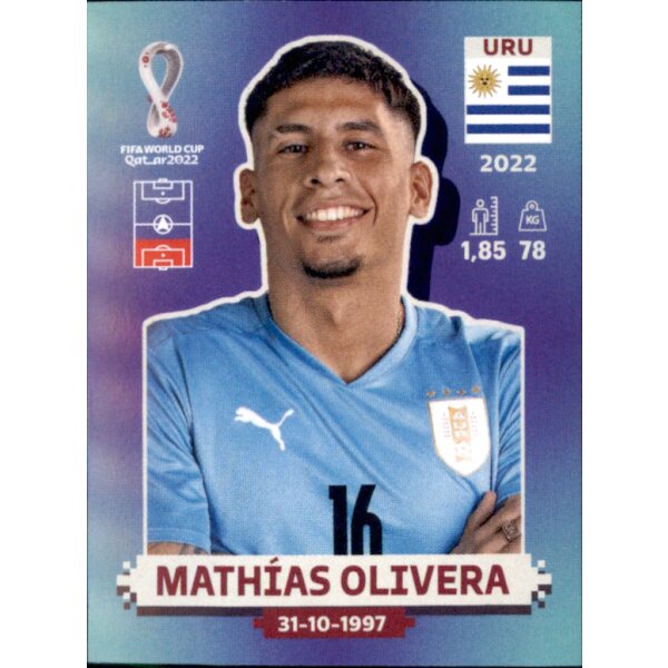 Panini WM 2022 Qatar - Sticker URU9  - Mathias Olivera