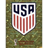 Panini WM 2022 Qatar - Sticker USA2  - Team Logo - USA