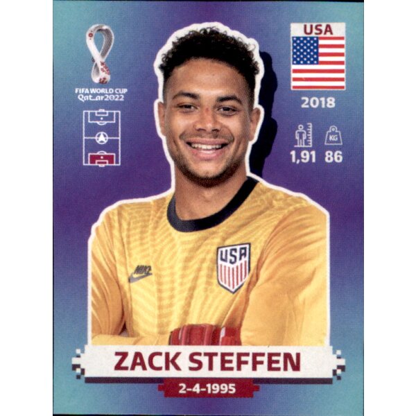 Panini WM 2022 Qatar - Sticker USA4  - Zack Steffen